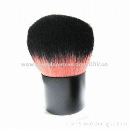 Kabuki brush, new design, soft synthetic bristles with aluminum ferrule